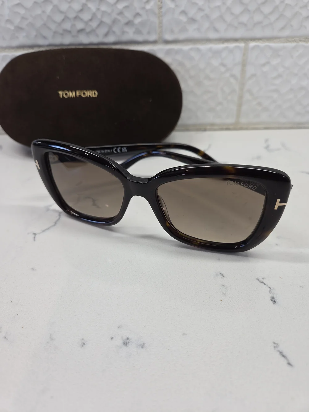 NWT Tom Ford Maeve Sunglasses FT1008/S 52F Havana Full Set